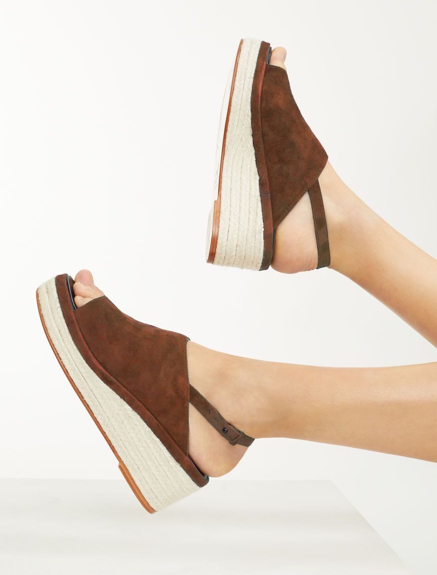 Suede wedge sandal Weekend Maxmara Suede wedge sandal Weekend Maxmara
