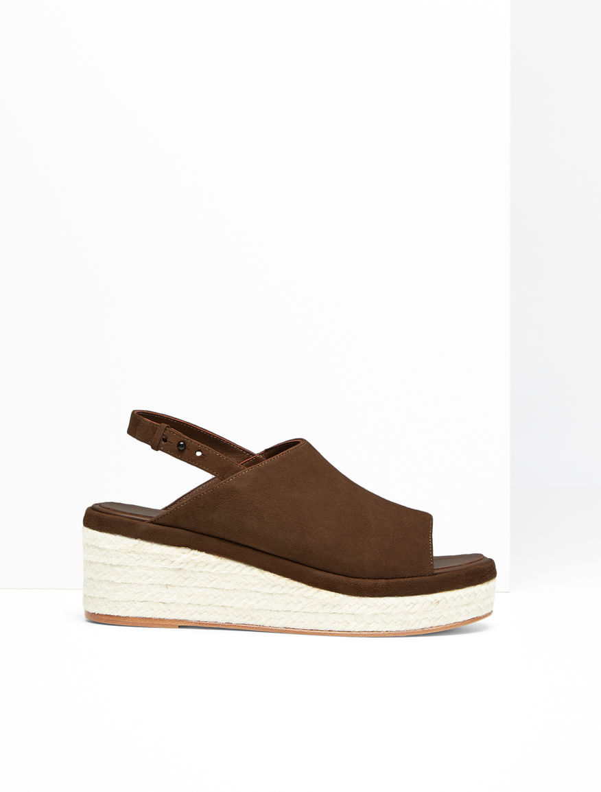 Suede wedge sandal Weekend Maxmara Suede wedge sandal Weekend Maxmara