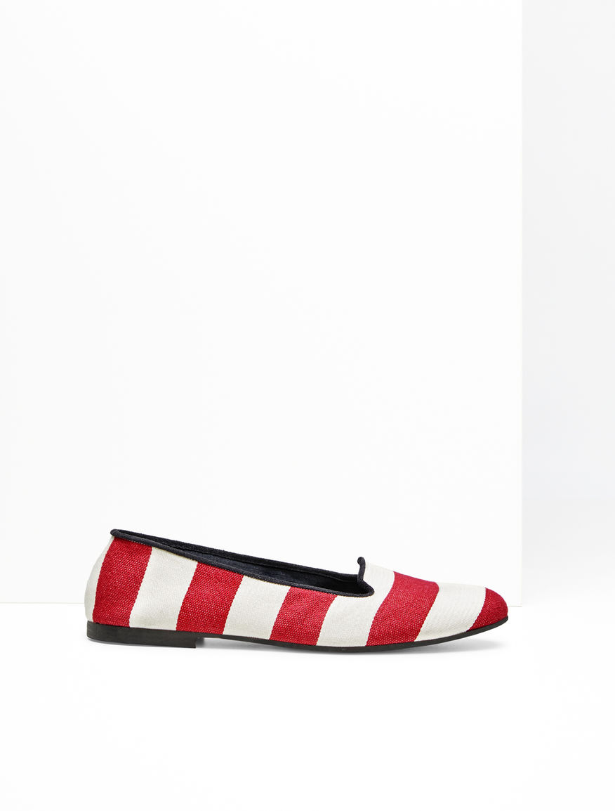 Striped fabric loafer Weekend Maxmara Striped fabric loafer Weekend Maxmara