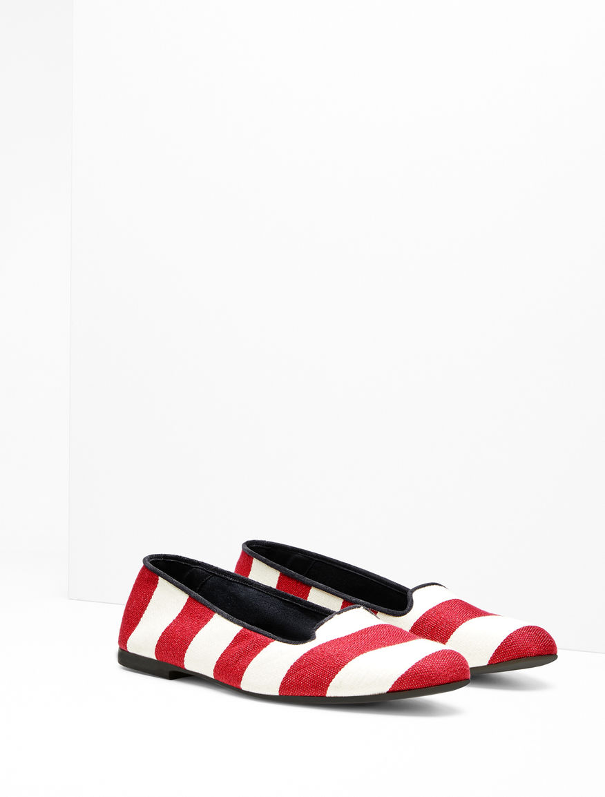 Striped fabric loafer Weekend Maxmara Striped fabric loafer Weekend Maxmara