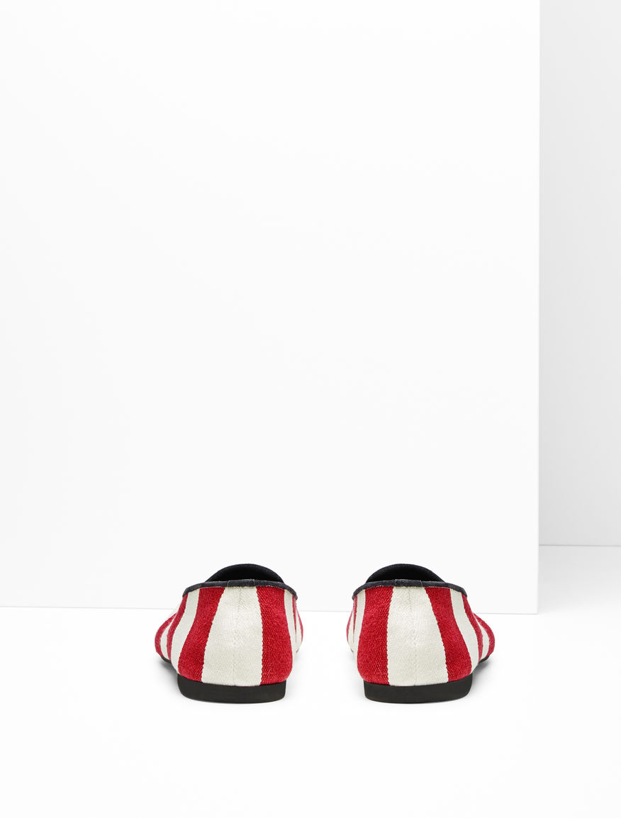 Striped fabric loafer Weekend Maxmara Striped fabric loafer Weekend Maxmara
