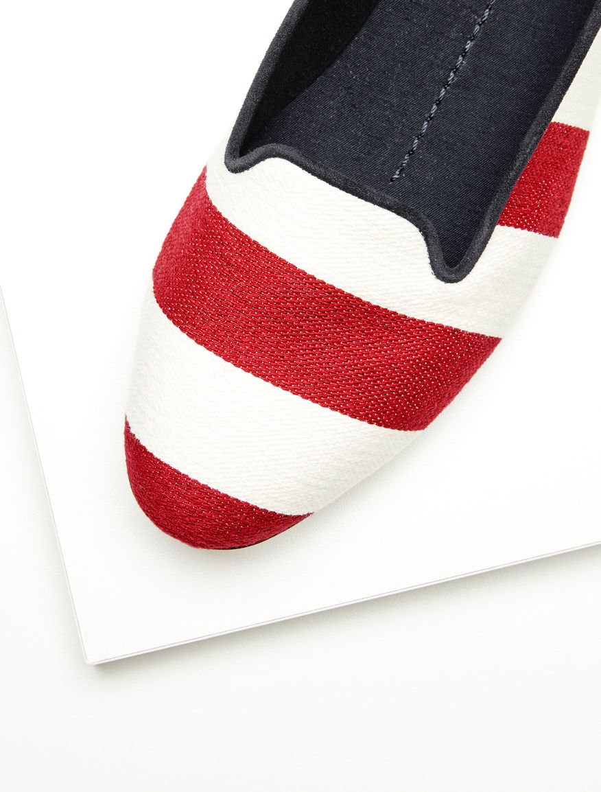 Striped fabric loafer Weekend Maxmara Striped fabric loafer Weekend Maxmara