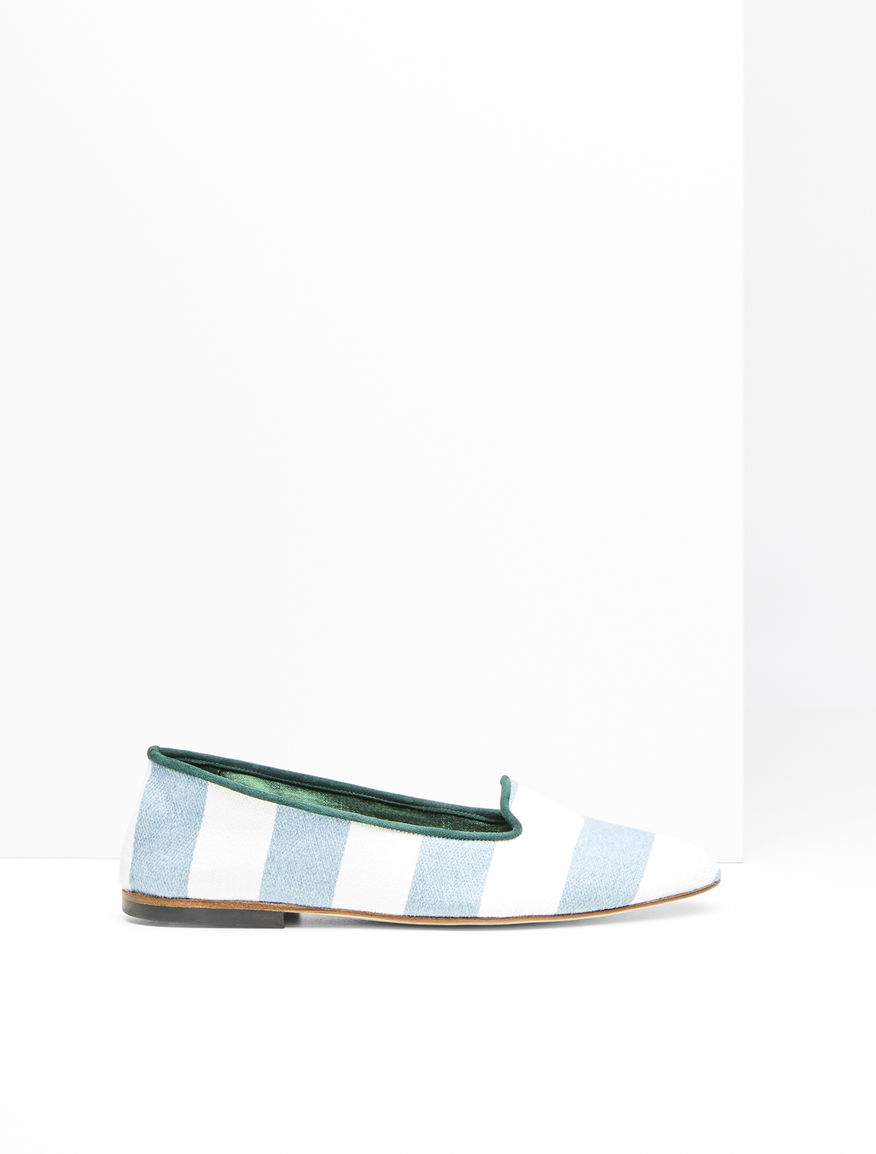 Striped fabric loafer Weekend Maxmara Striped fabric loafer Weekend Maxmara