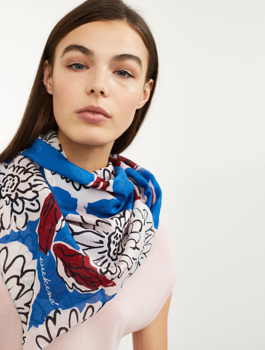 Silk and cotton shawl Weekend Maxmara Silk and cotton shawl Weekend Maxmara
