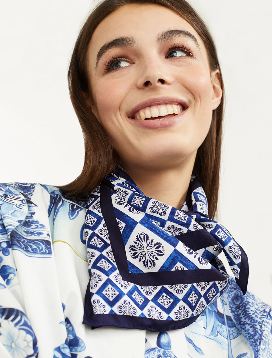 Printed silk foulard Weekend Maxmara Printed silk foulard Weekend Maxmara