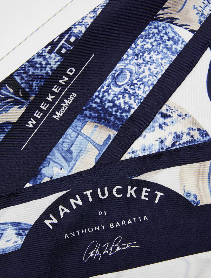 Printed silk foulard Weekend Maxmara Printed silk foulard Weekend Maxmara