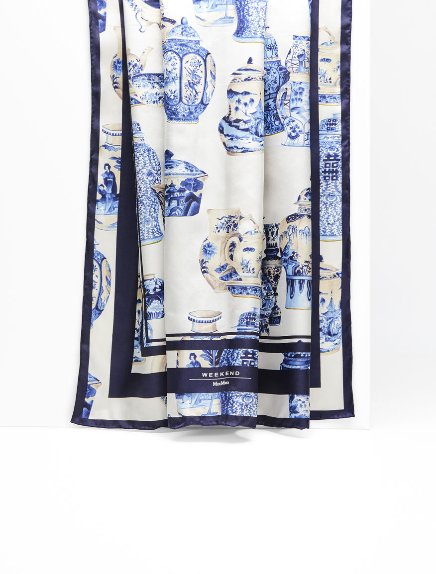 Printed silk foulard Weekend Maxmara Printed silk foulard Weekend Maxmara