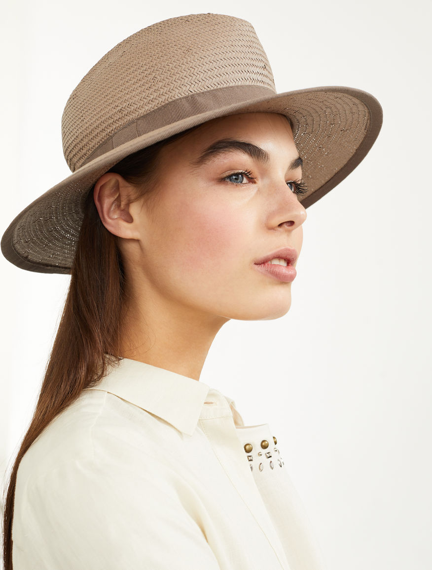 Woven paper fedora Weekend Maxmara Woven paper fedora Weekend Maxmara