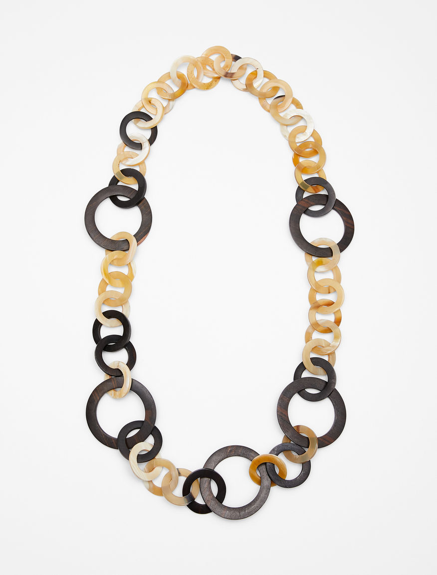 Ebony and horn chain necklace Weekend Maxmara Ebony and horn chain necklace Weekend Maxmara