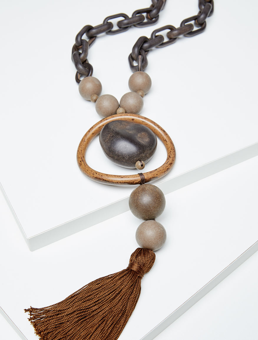 Resin tassel necklace Weekend Maxmara Resin tassel necklace Weekend Maxmara