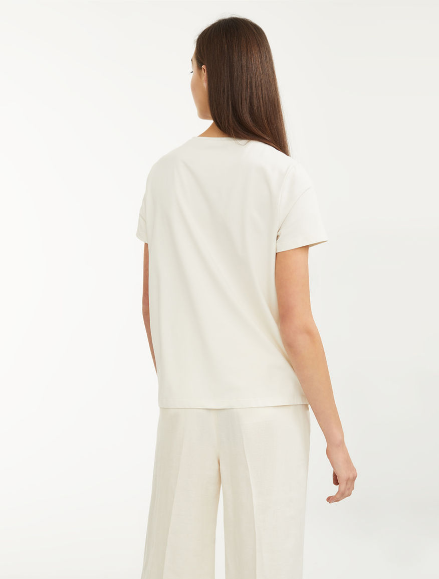 Cotton and linen T-shirt Weekend Maxmara Cotton and linen T-shirt Weekend Maxmara