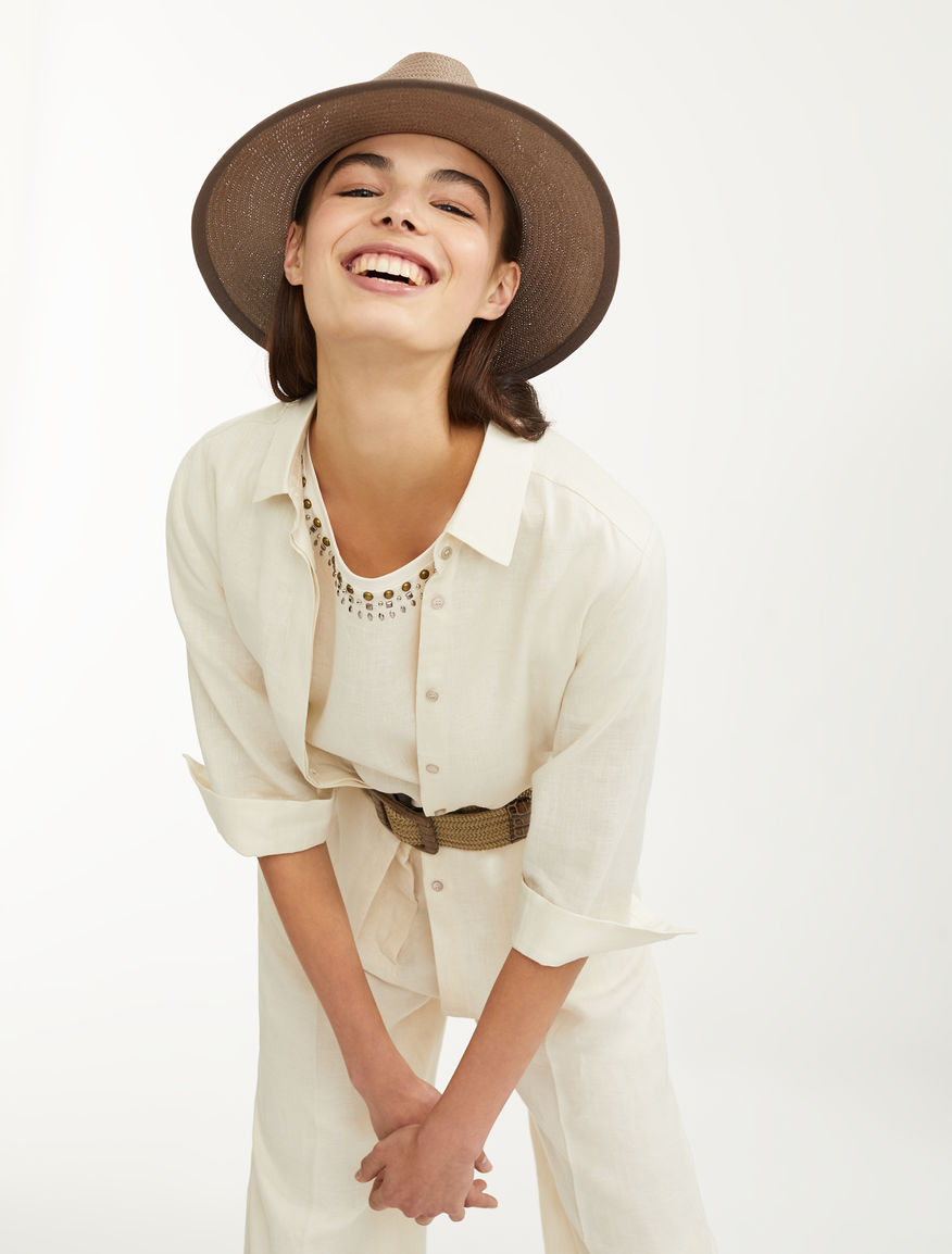 Cotton and linen T-shirt Weekend Maxmara Cotton and linen T-shirt Weekend Maxmara