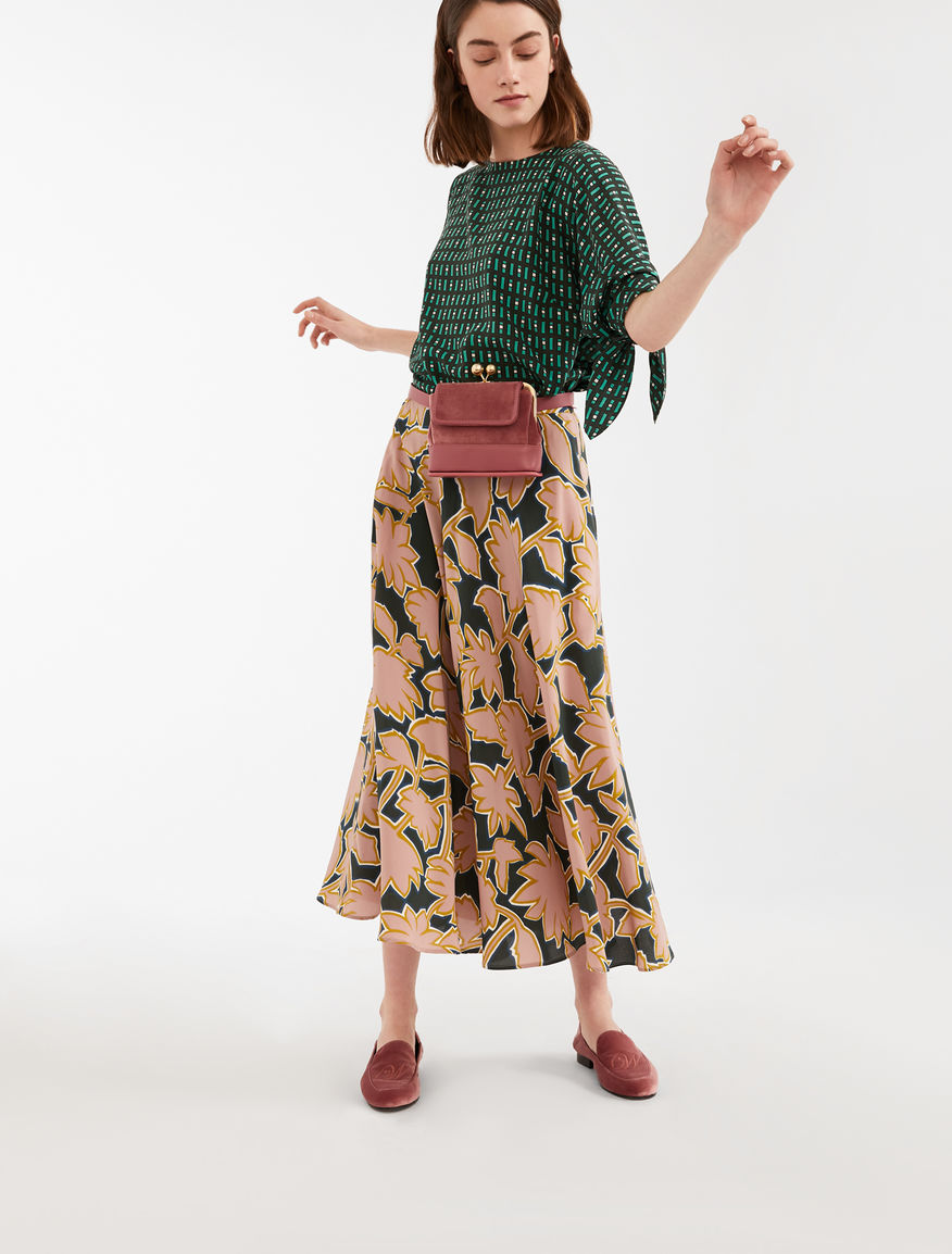 Silk crepe de chine skirt Weekend Maxmara Silk crepe de chine skirt Weekend Maxmara