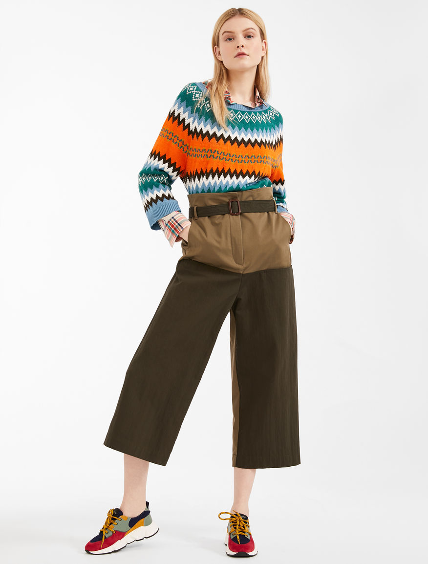 Pantaloni in canvas di cotone Weekend Maxmara Pantaloni in canvas di cotone Weekend Maxmara
