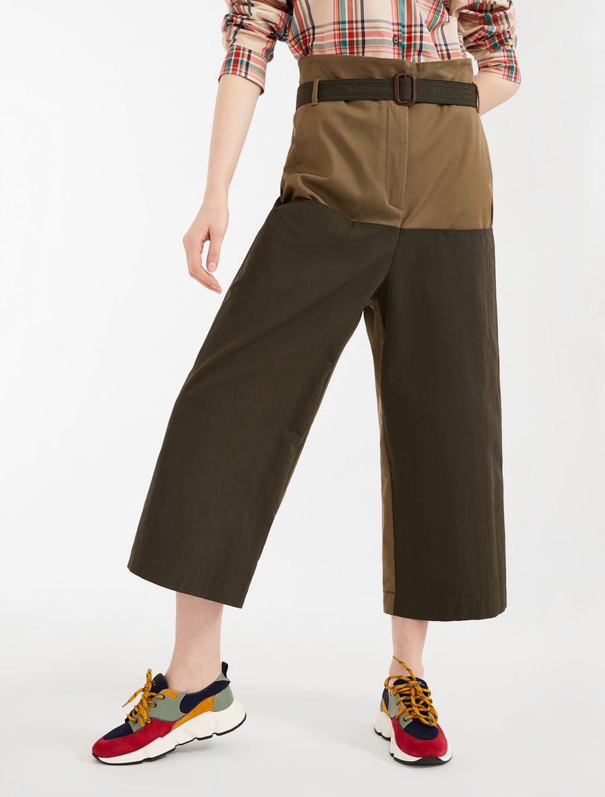 Pantaloni in canvas di cotone Weekend Maxmara Pantaloni in canvas di cotone Weekend Maxmara