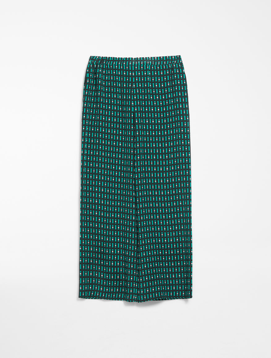Silk crepe de chine trousers Weekend Maxmara Silk crepe de chine trousers Weekend Maxmara