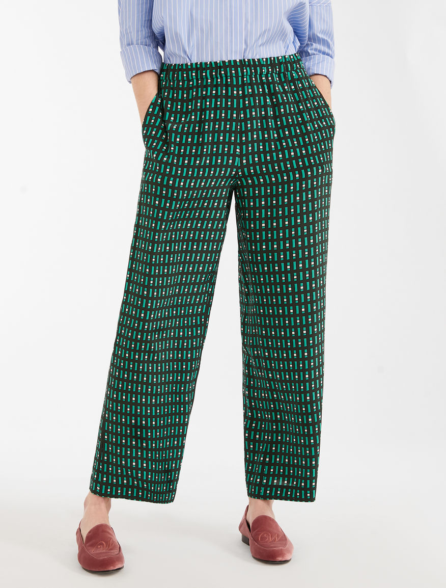 Silk crepe de chine trousers Weekend Maxmara Silk crepe de chine trousers Weekend Maxmara