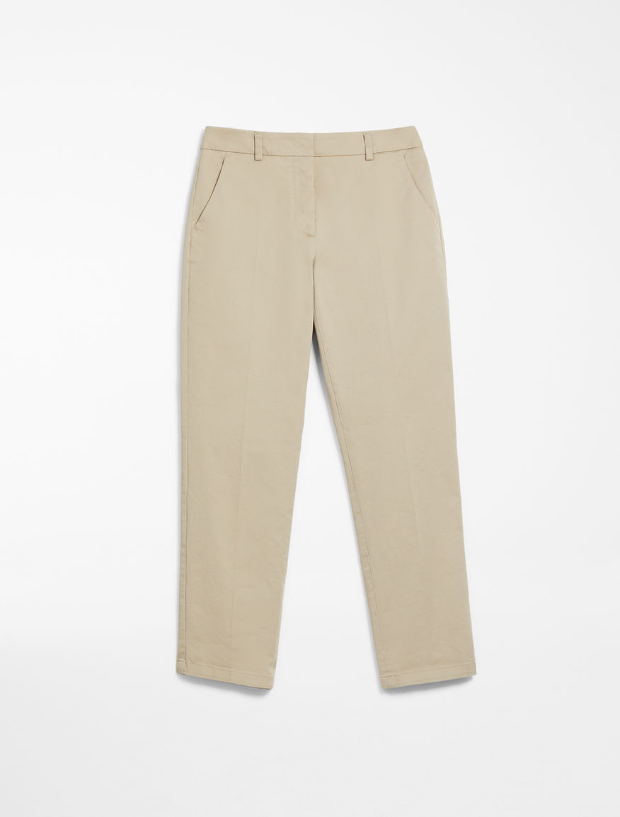 Pantaloni in twill di cotone Weekend Maxmara Pantaloni in twill di cotone Weekend Maxmara