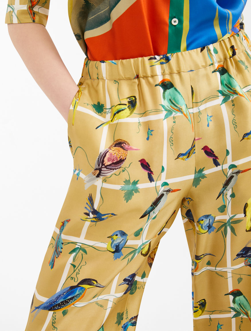 Silk twill trousers Weekend Maxmara Silk twill trousers Weekend Maxmara