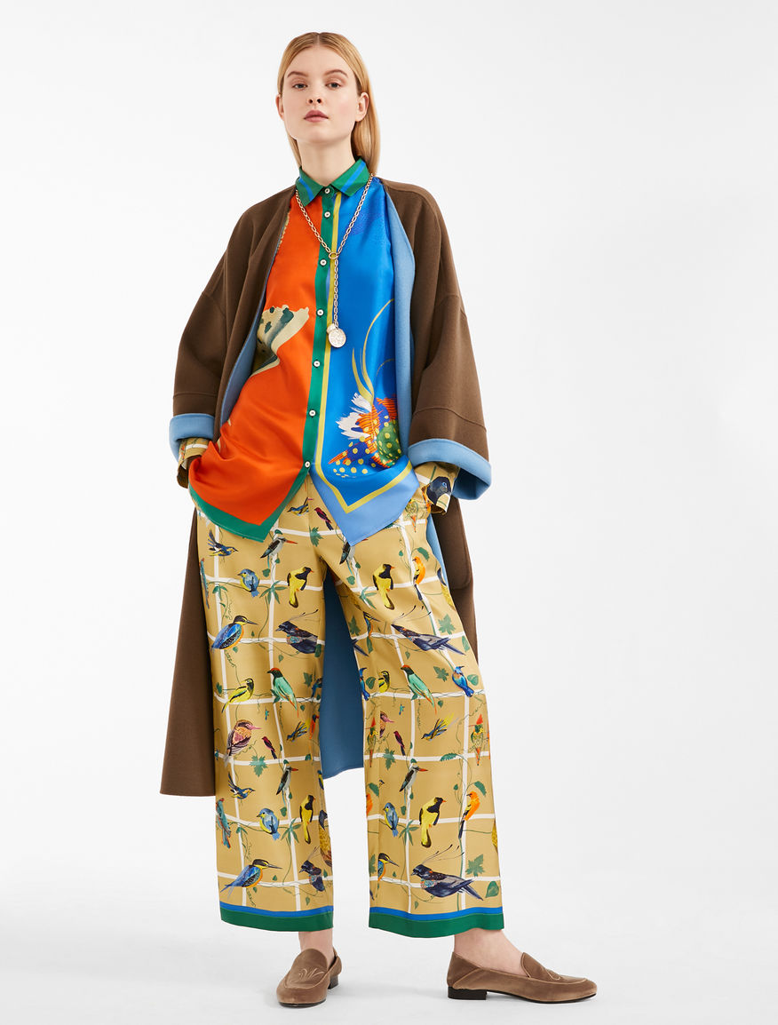 Silk twill trousers Weekend Maxmara Silk twill trousers Weekend Maxmara