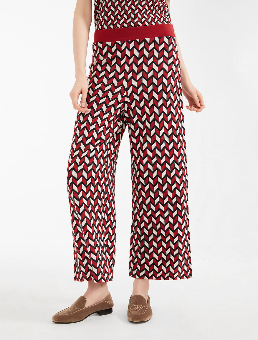 Trousers in jacquard yarn Weekend Maxmara Trousers in jacquard yarn Weekend Maxmara