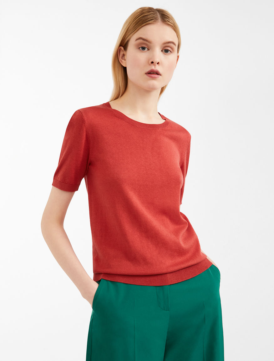 Cotton and silk yarn jumper Weekend Maxmara Cotton and silk yarn jumper Weekend Maxmara