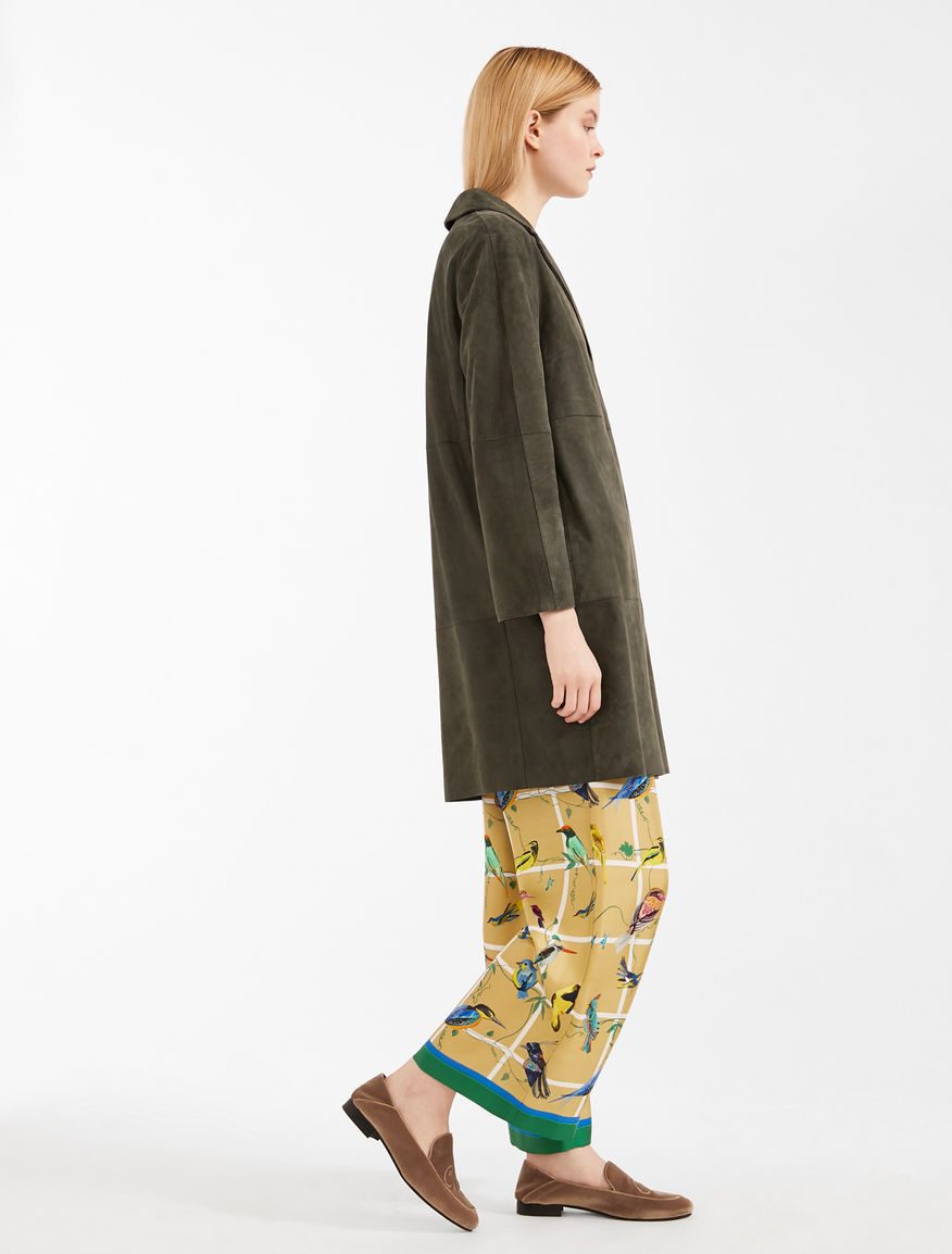 Suede leather duster coat Weekend Maxmara Suede leather duster coat Weekend Maxmara
