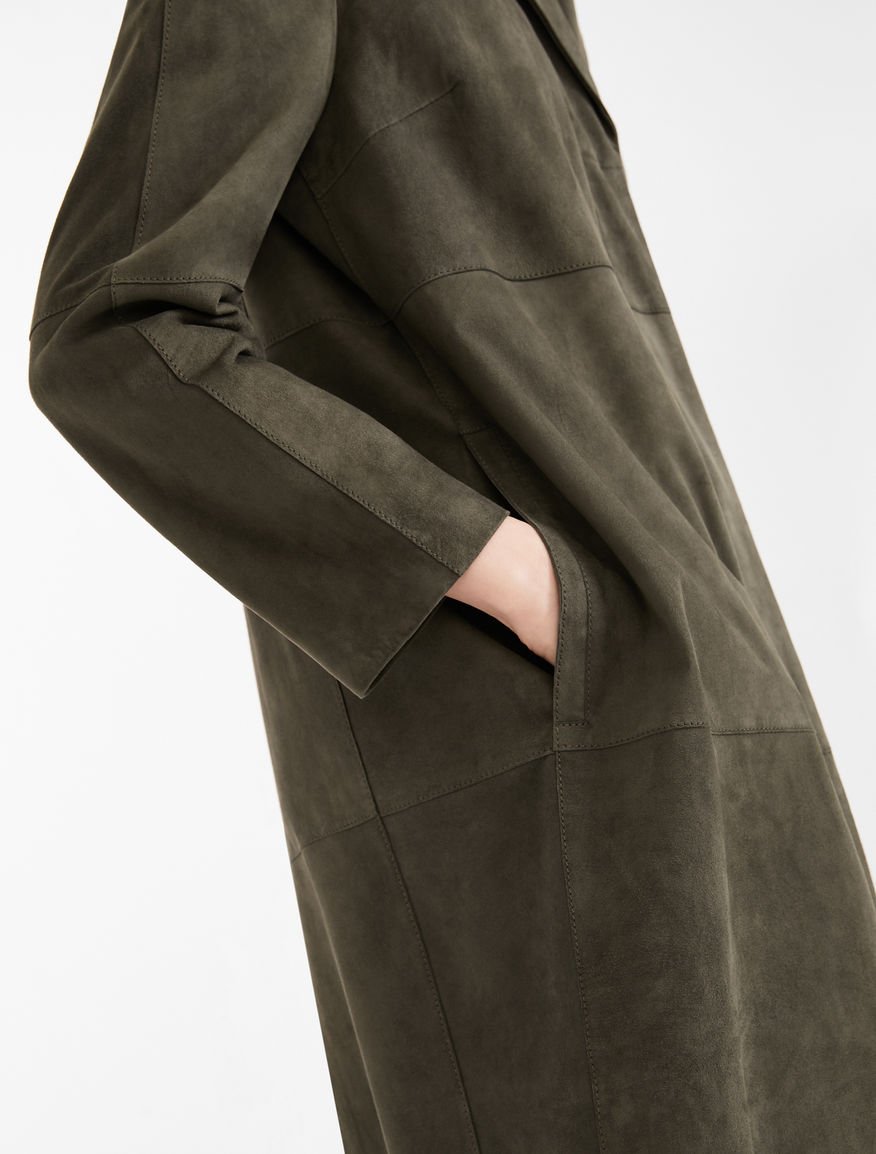 Suede leather duster coat Weekend Maxmara Suede leather duster coat Weekend Maxmara