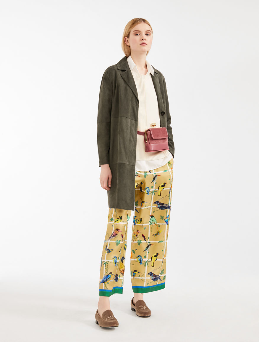Suede leather duster coat Weekend Maxmara Suede leather duster coat Weekend Maxmara