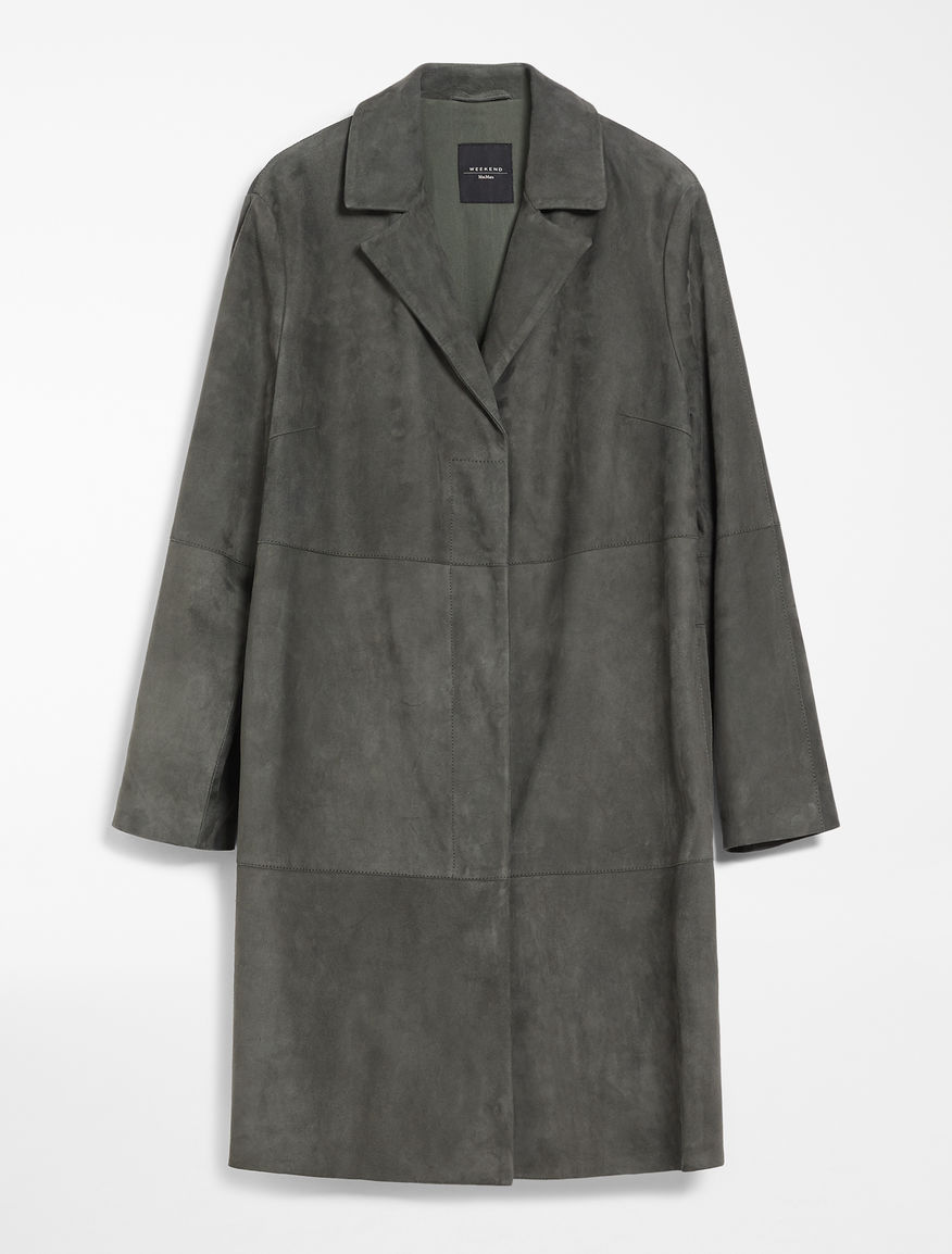 Suede leather duster coat Weekend Maxmara Suede leather duster coat Weekend Maxmara
