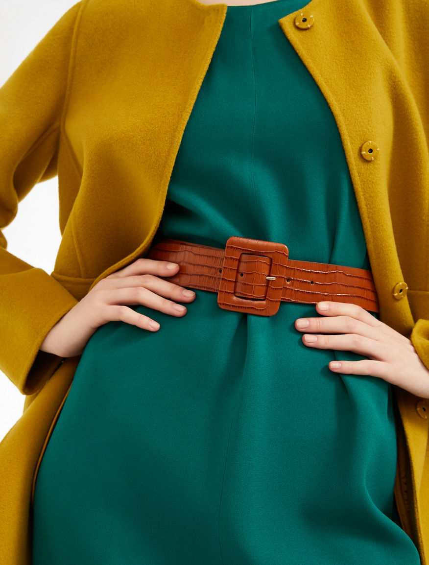 Crocodile print leather belt Weekend Maxmara Crocodile print leather belt Weekend Maxmara