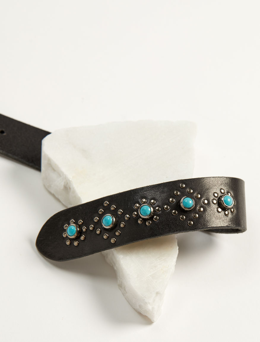 Leather belt with studs Weekend Maxmara Leather belt with studs Weekend Maxmara