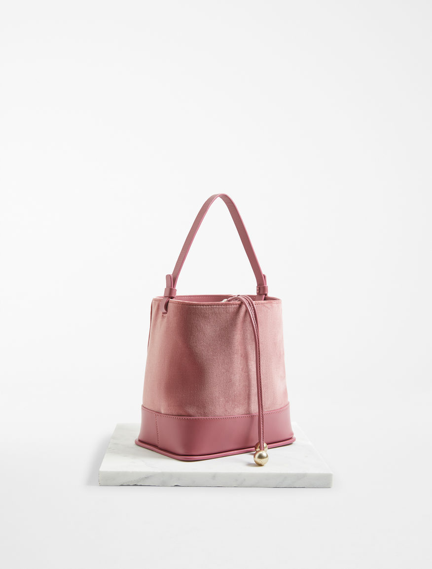 Velvet and leather shopper bag Weekend Maxmara Velvet and leather shopper bag Weekend Maxmara