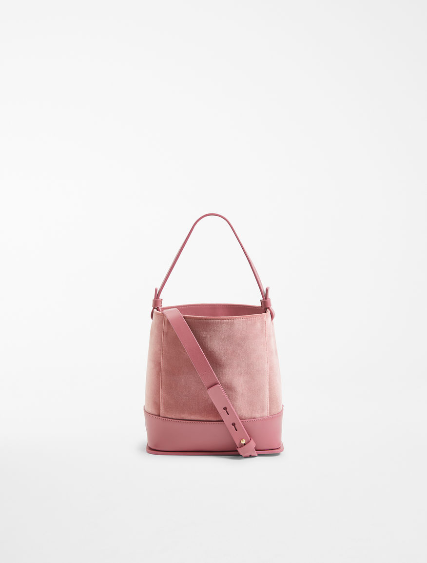 Velvet and leather shopper bag Weekend Maxmara Velvet and leather shopper bag Weekend Maxmara