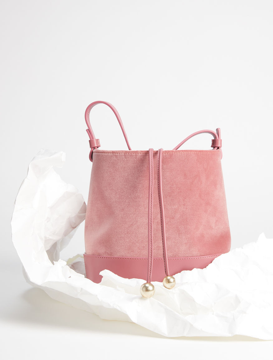 Velvet and leather shopper bag Weekend Maxmara Velvet and leather shopper bag Weekend Maxmara