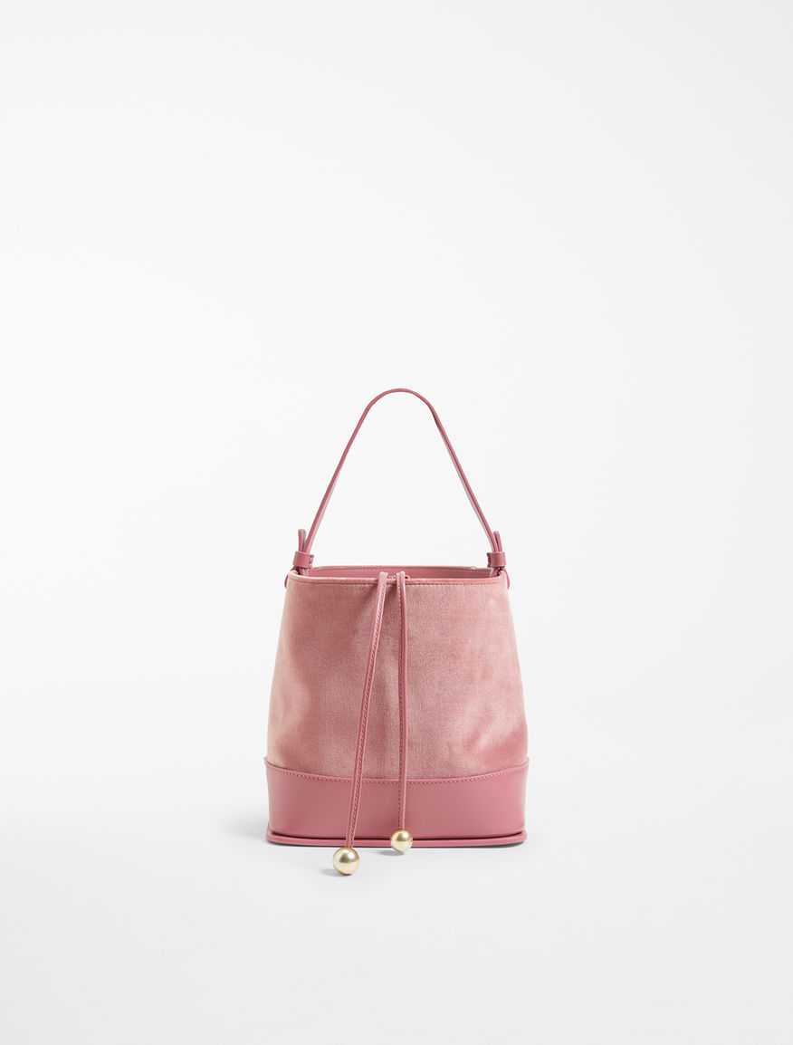 Velvet and leather shopper bag Weekend Maxmara Velvet and leather shopper bag Weekend Maxmara