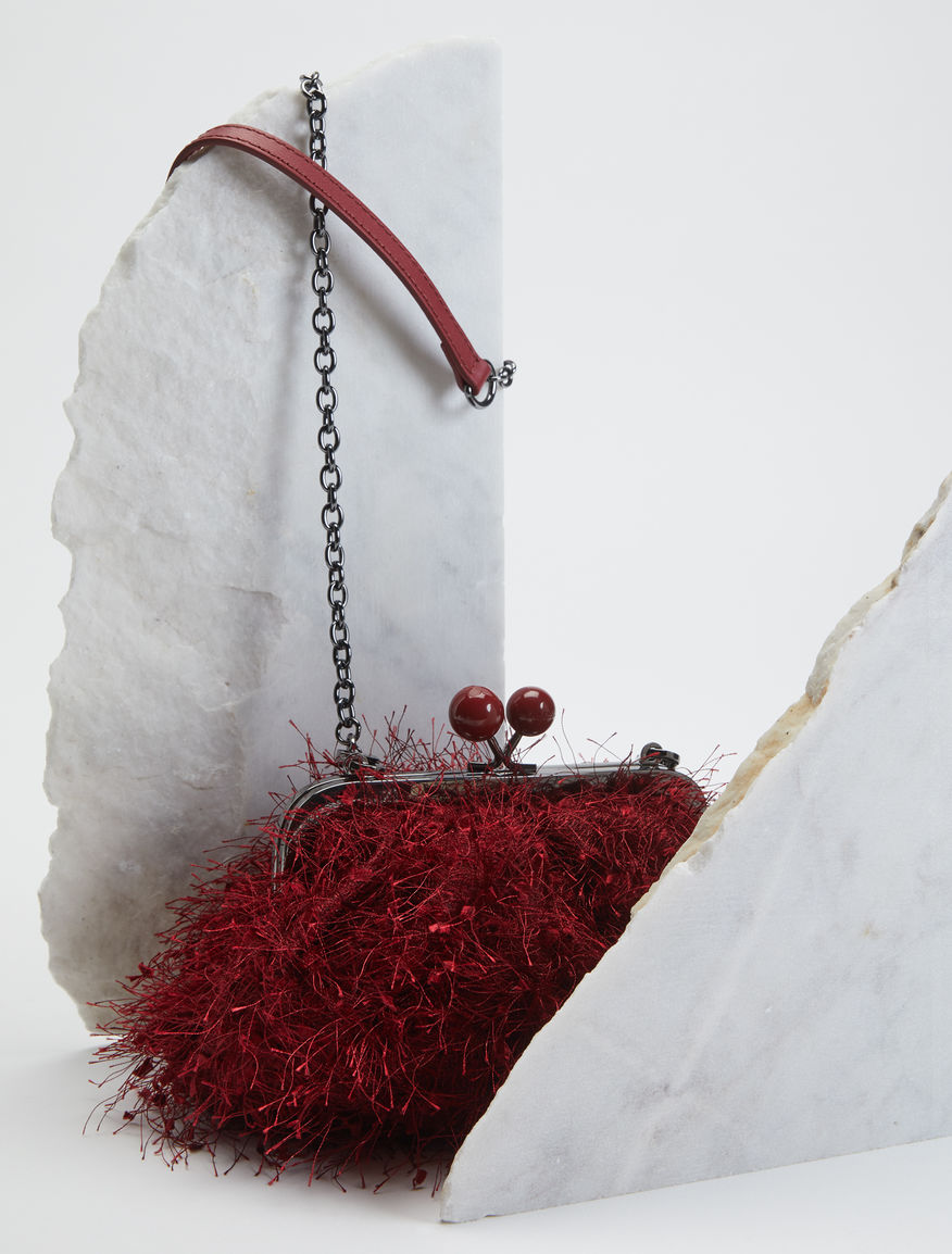 Mini Pasticcino Bag with feathers Weekend Maxmara Mini Pasticcino Bag with feathers Weekend Maxmara