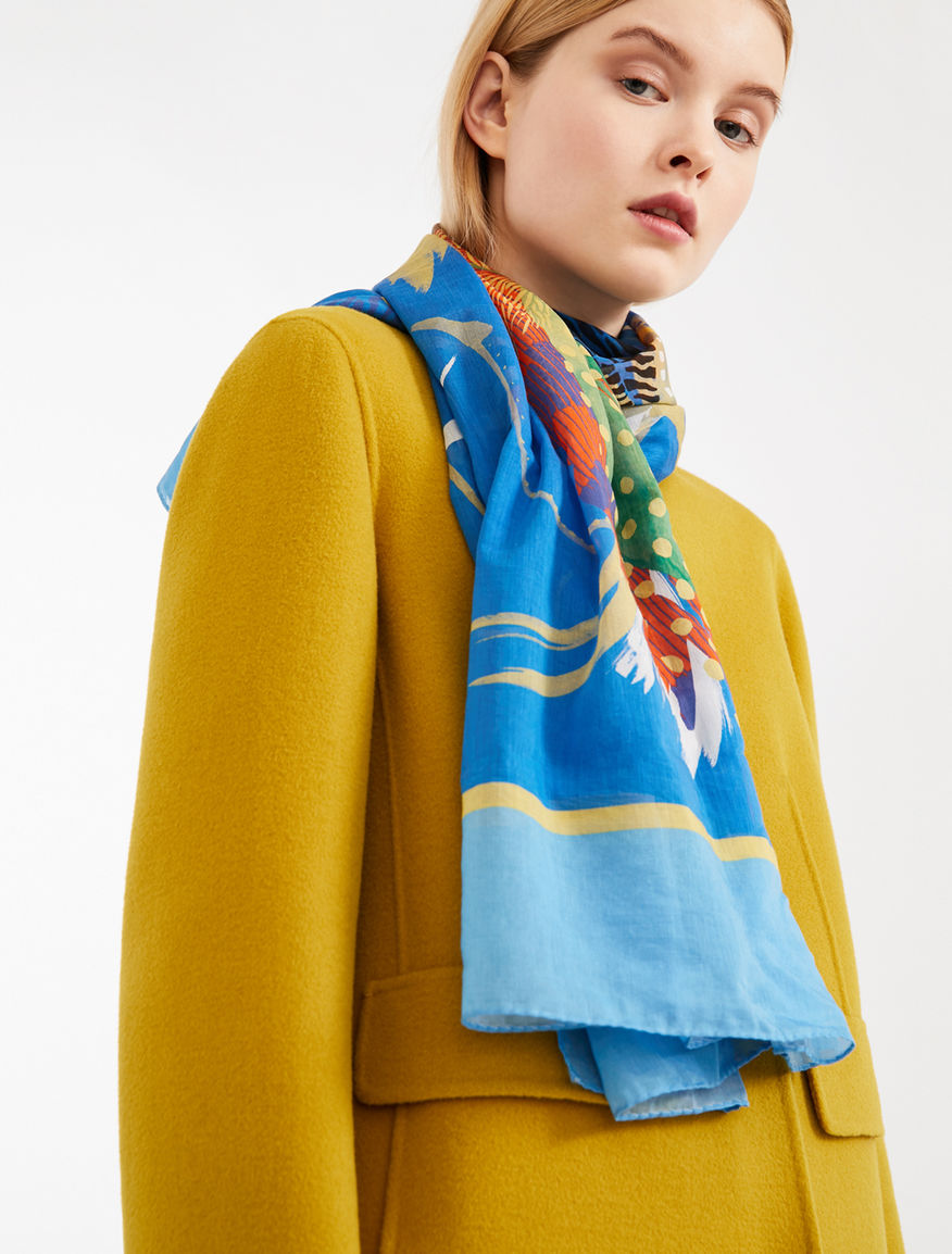 Silk and cotton shawl Weekend Maxmara Silk and cotton shawl Weekend Maxmara