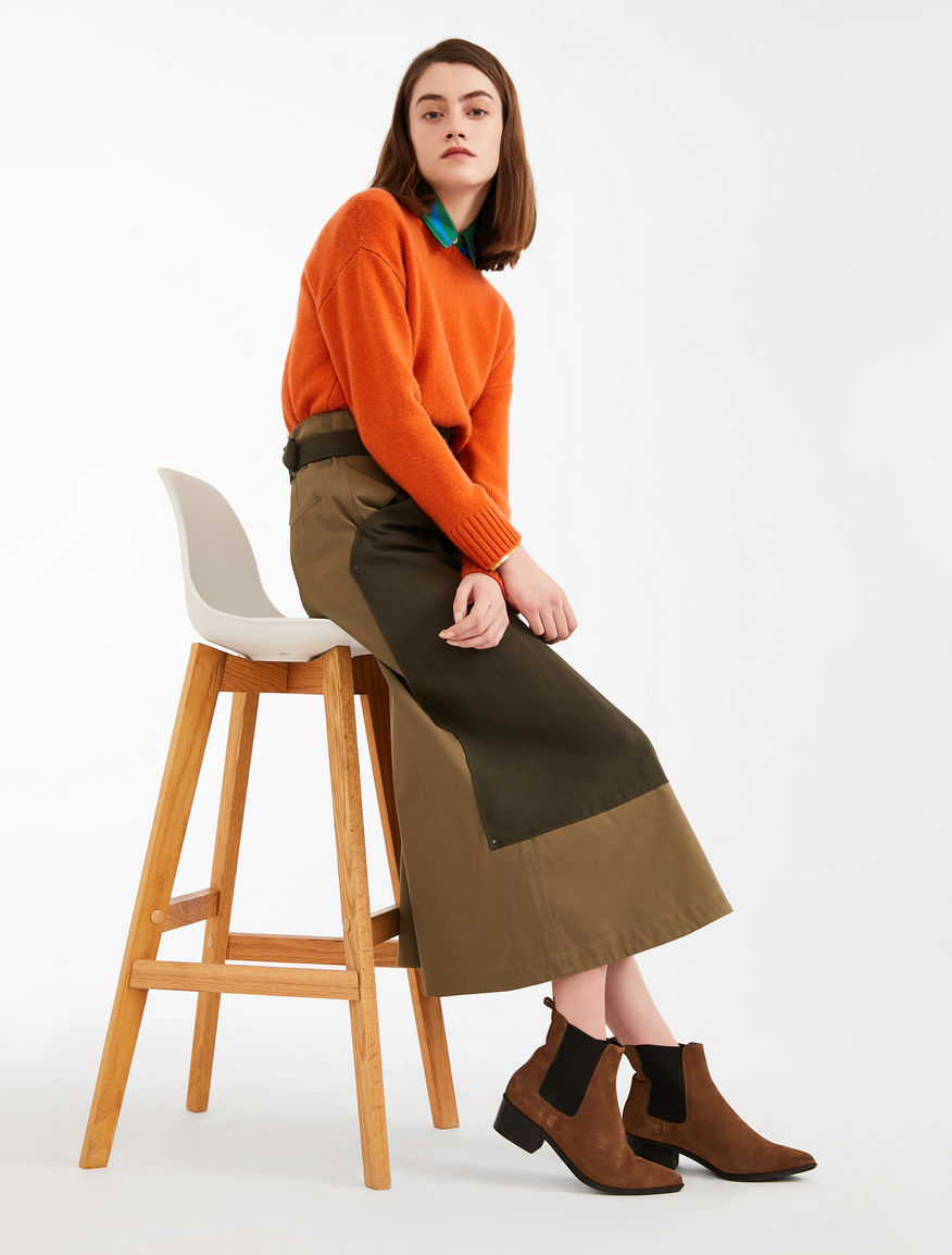 Tronchetto in pelle scamosciata Weekend Maxmara Tronchetto in pelle scamosciata Weekend Maxmara