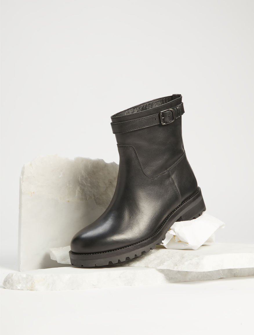 Biker boot in pelle Weekend Maxmara Biker boot in pelle Weekend Maxmara