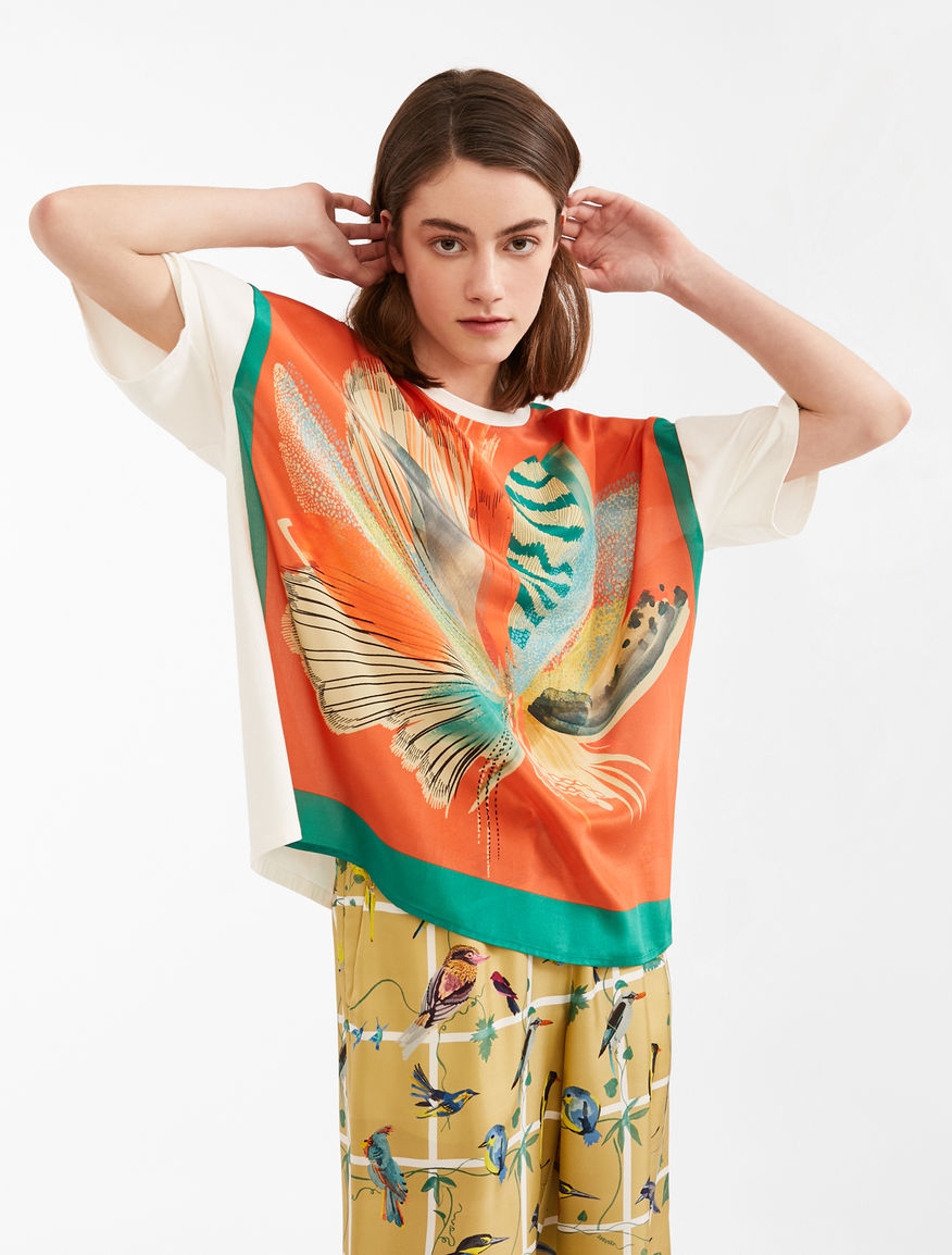 Silk crepe de chine T-shirt Weekend Maxmara Silk crepe de chine T-shirt Weekend Maxmara